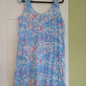 Lilly Pulitzer Boat Dress Large NWOT